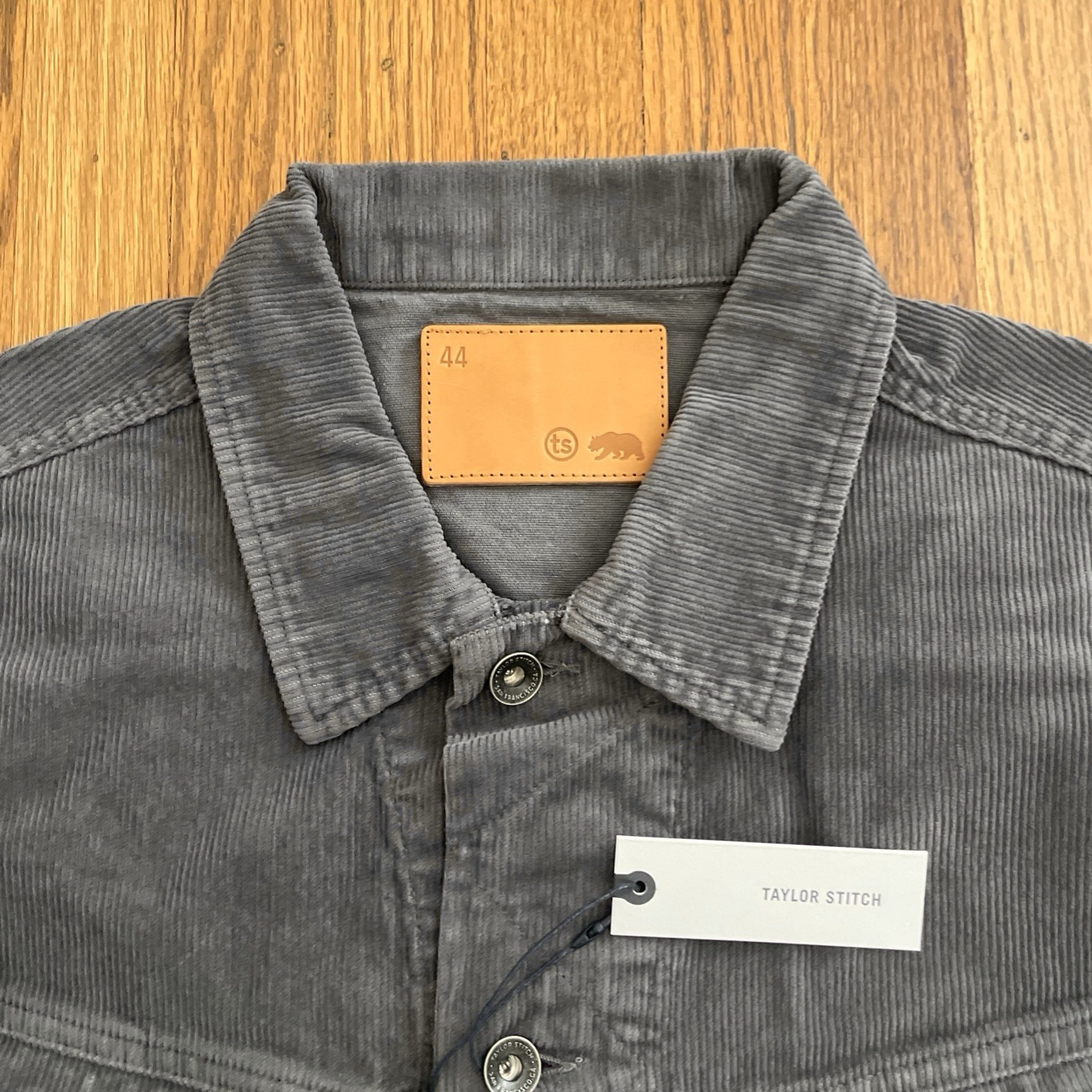 TAYLOR STITCH The Long Haul Jacket in Shale Cord Gray Mens XXL 46 NWT msrp $198