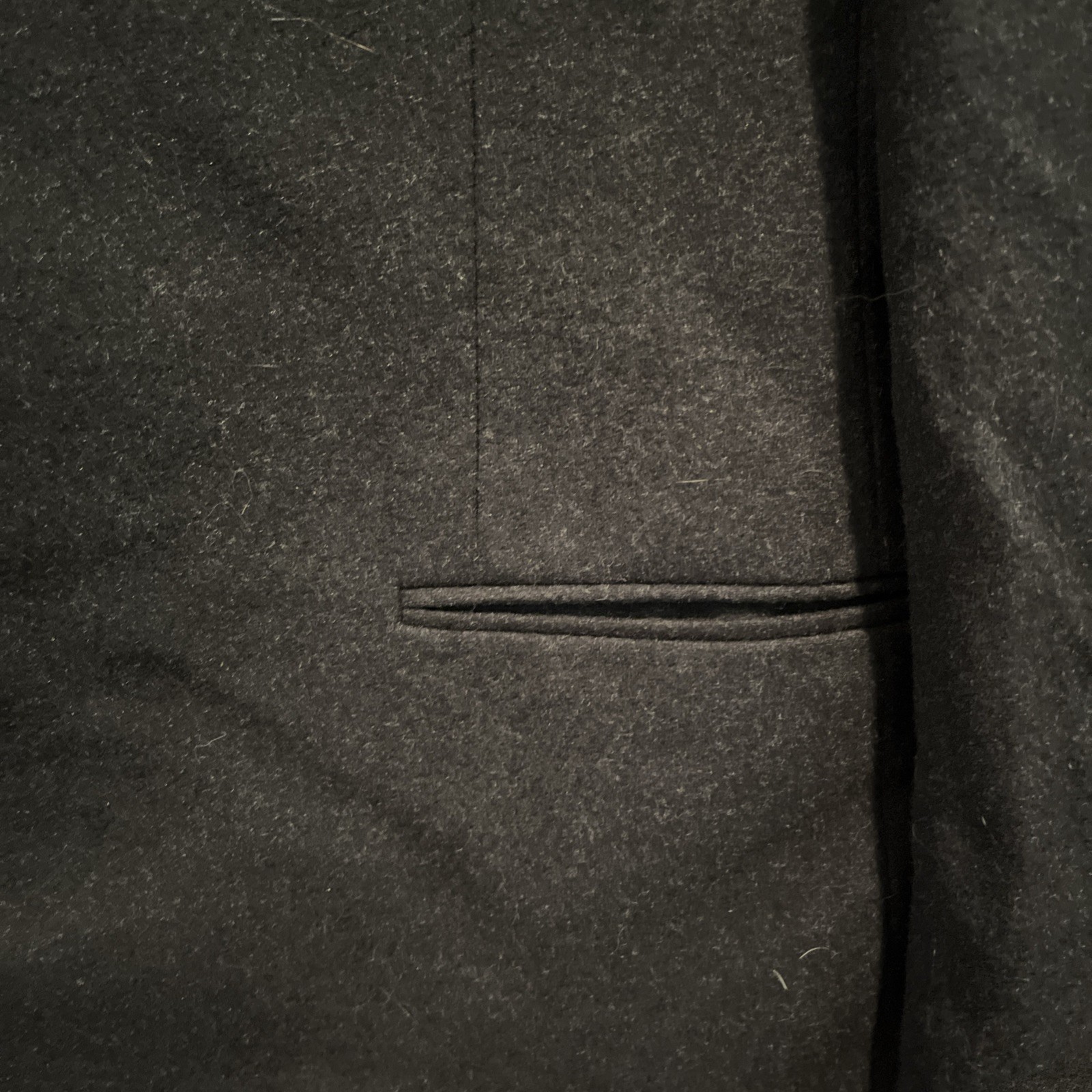 Vintage 80s Giorgio Armani Wool Two Button Jacket Blazer Size 40R Black Gray