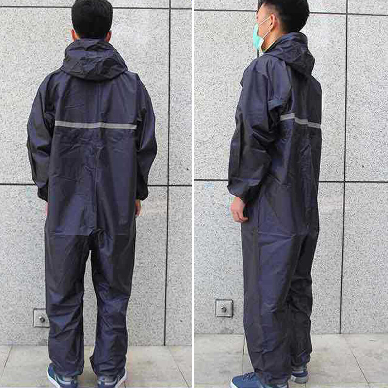 Conjoined Rain Suit Motorcycle Waterproof Raincoat 1 Piece Men Fashion Work