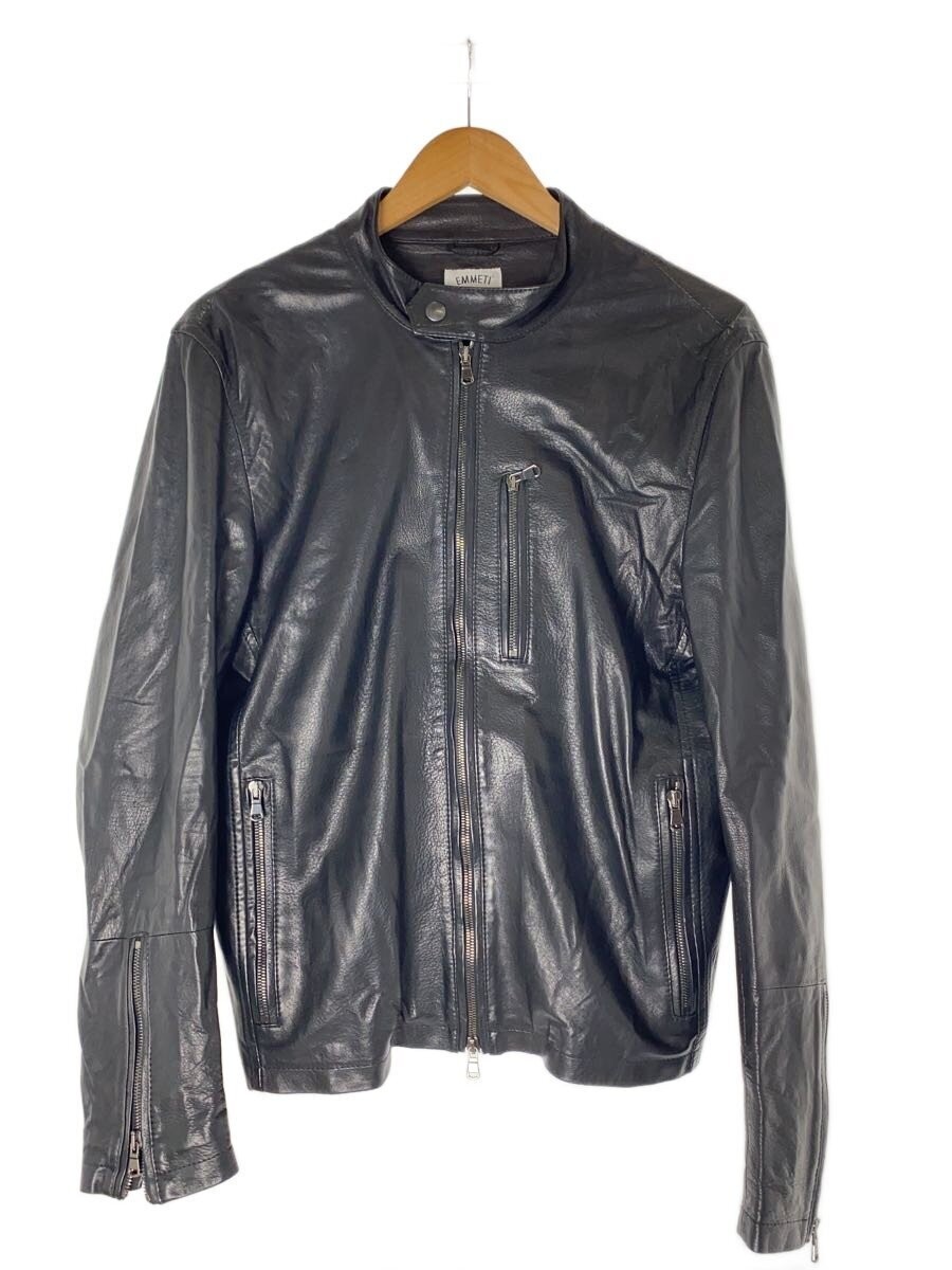 Emmeti Single Riders Jacket/50/Sheep Leather/Blk/Plain/Clint Nappa Manga Nero 38