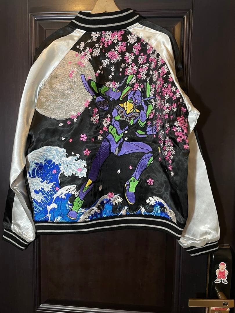 Nishiki x Evangelion Eva-01 & Sakura Jacket Sukajan Embroidered JP XL (US L)