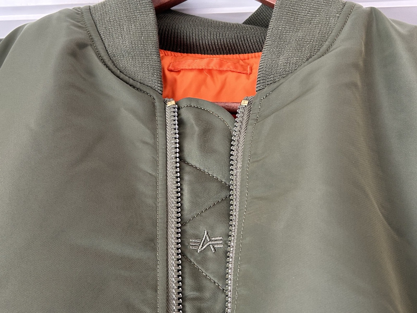 Alpha Industries MA-1 Flight Bomber Jacket Sage Green XL Slim Fit NEW!