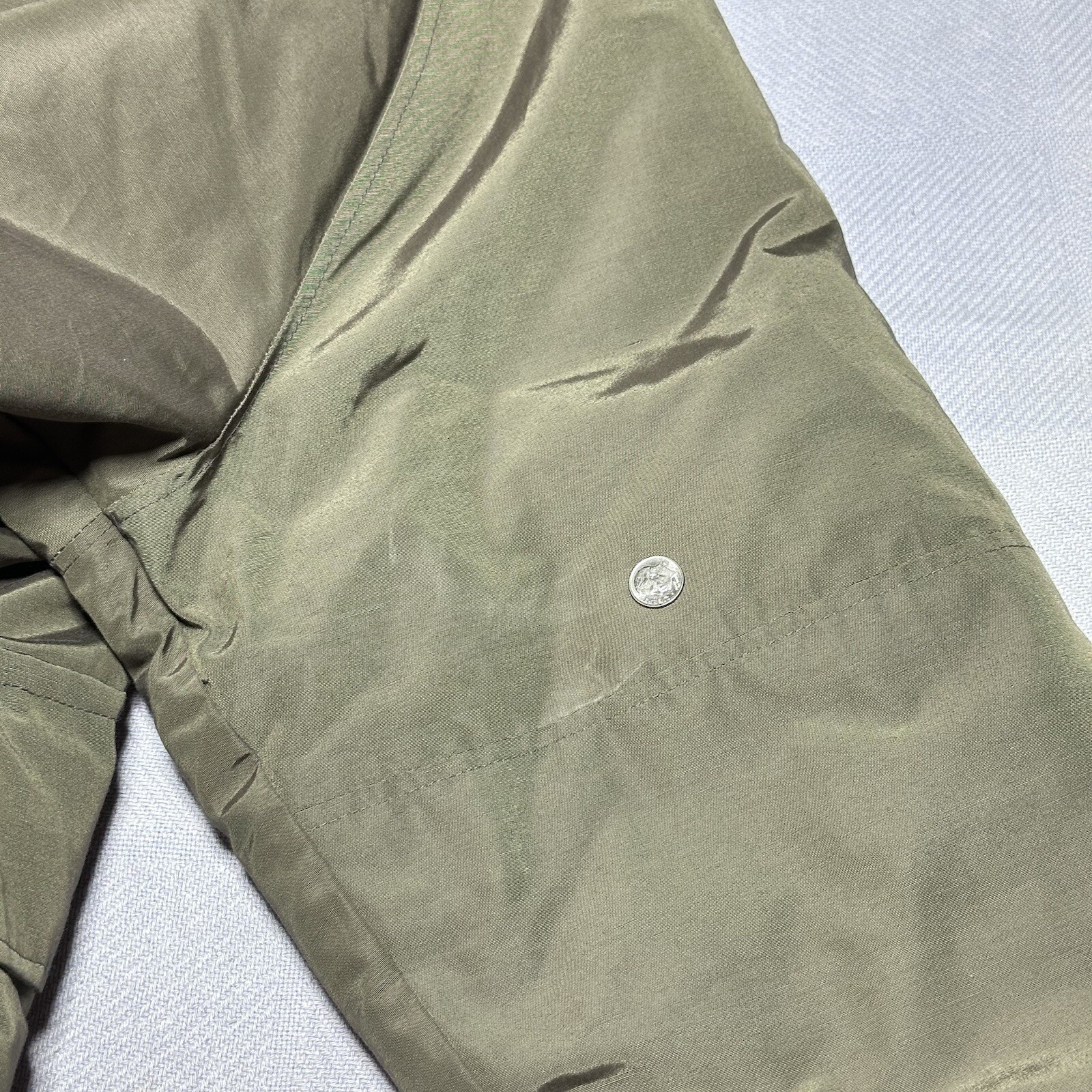 Vintage 80s 90s Eddie Bauer Parka Jacket Mens XL Goose Down Puffer Olive Green