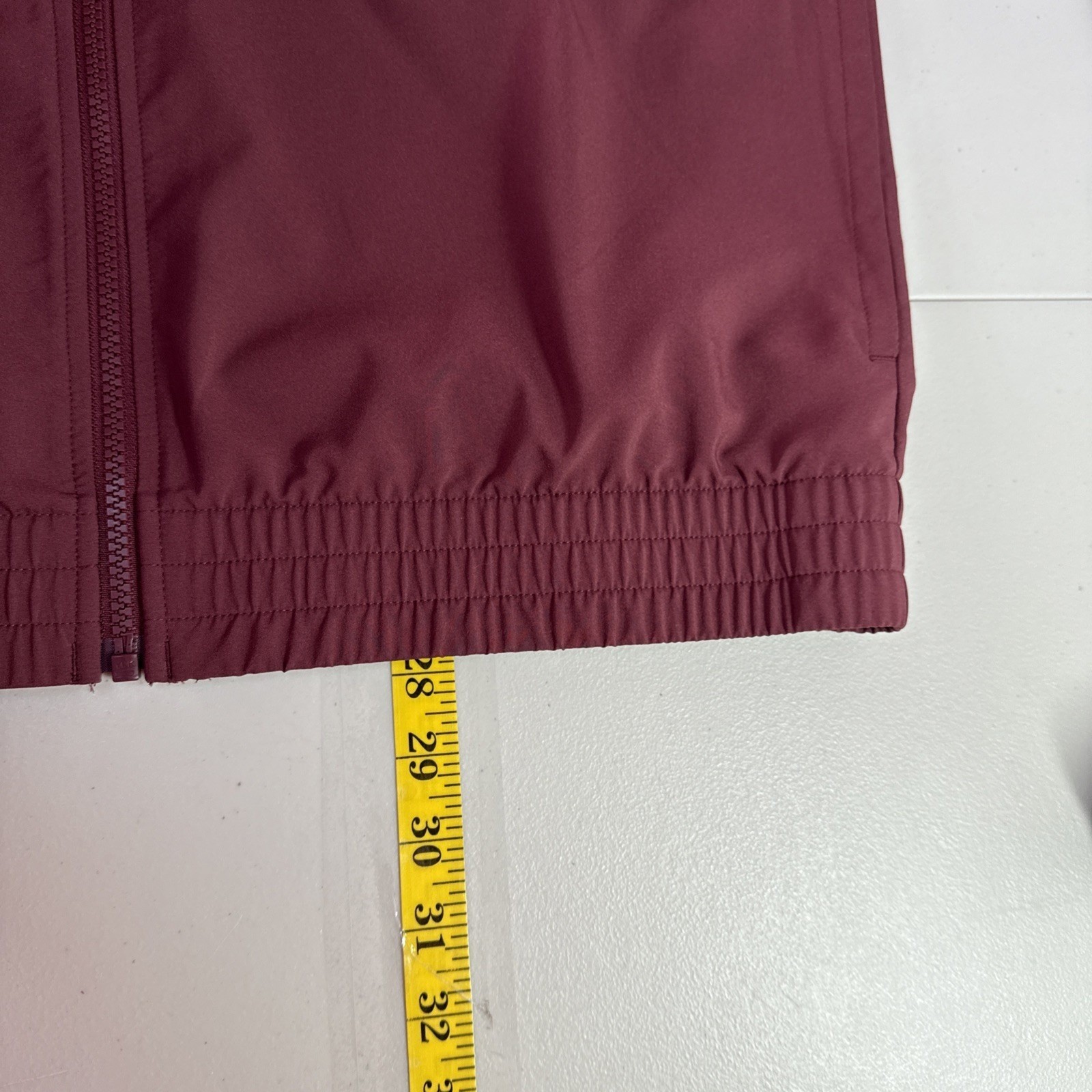 Reebok Jacket Mens M Full Zip Lightweight Performance Polyester Maroon Outdoors