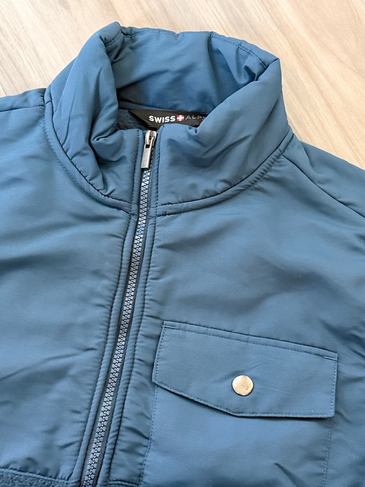 Swiss Alps Mens Full Performance Polar Fleece Jacket Sweatshirt with Pockets
