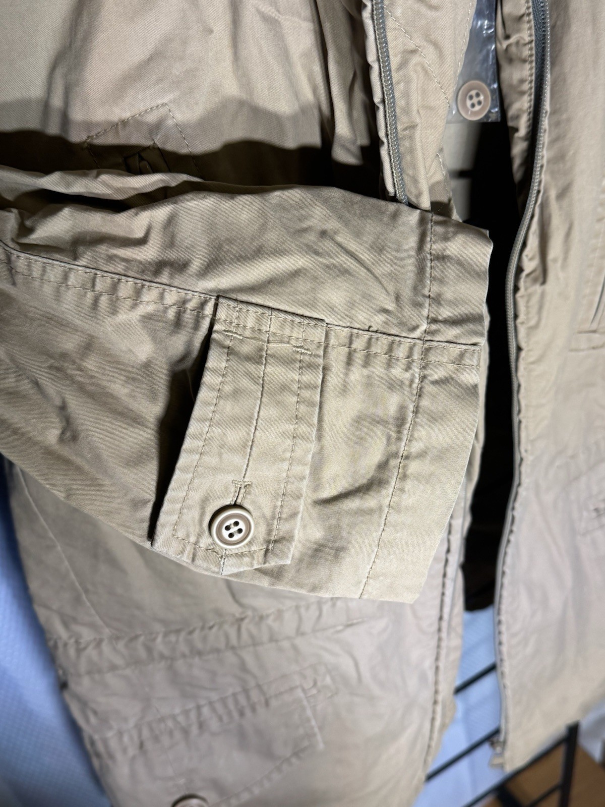 Diesel Military Field Jacket Survivor Gear Mens Sz L Khaki Coat & Vest 2 In 1
