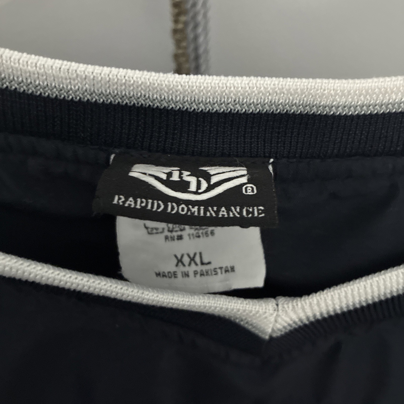 United States Air Force Pullover Jacket Rapid Dominance Patch 2XL XXL Navy Blue
