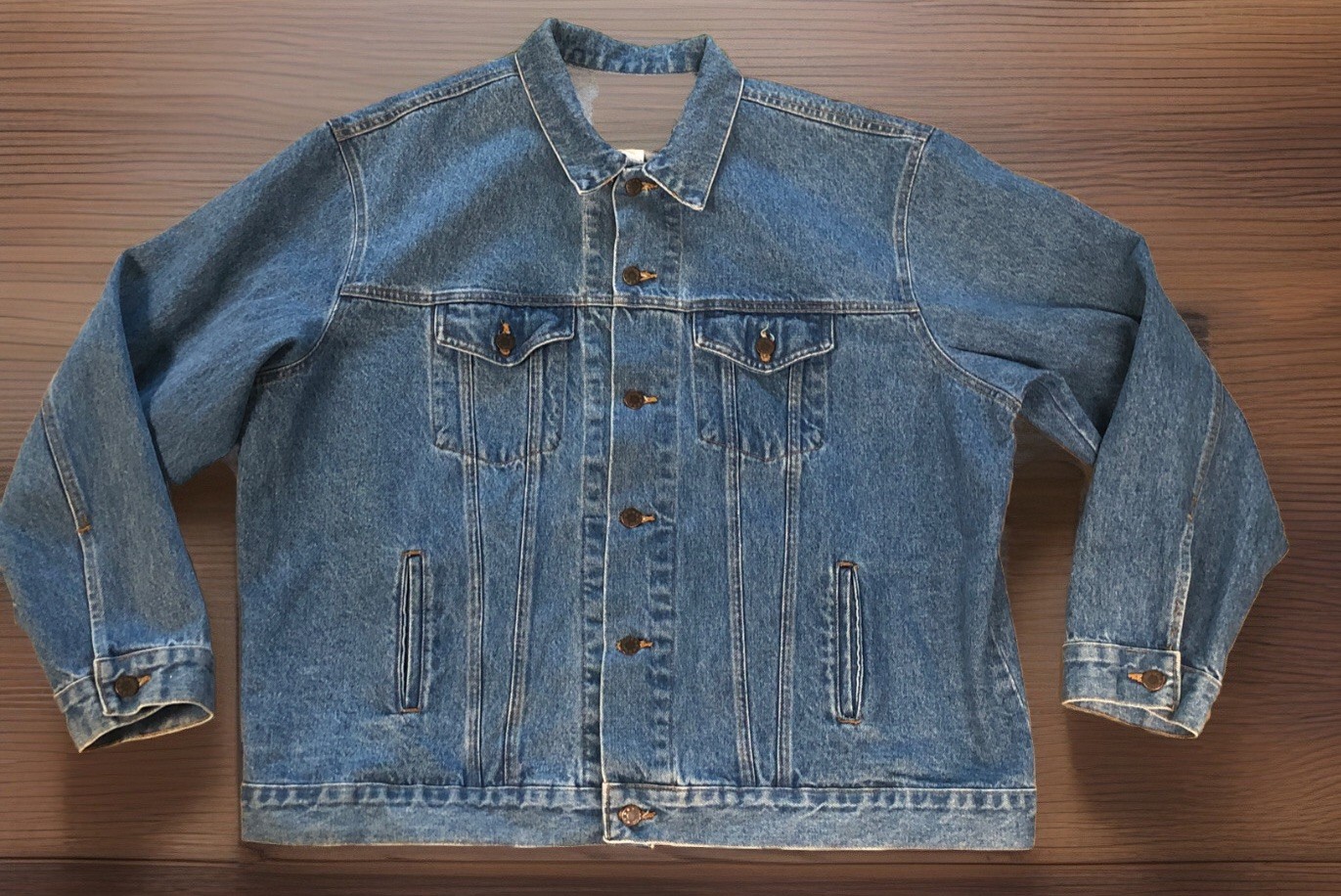 Vtg Denim Jacket March Of Dimes Embossed 2XL 90’s Y2K Biker Jacket