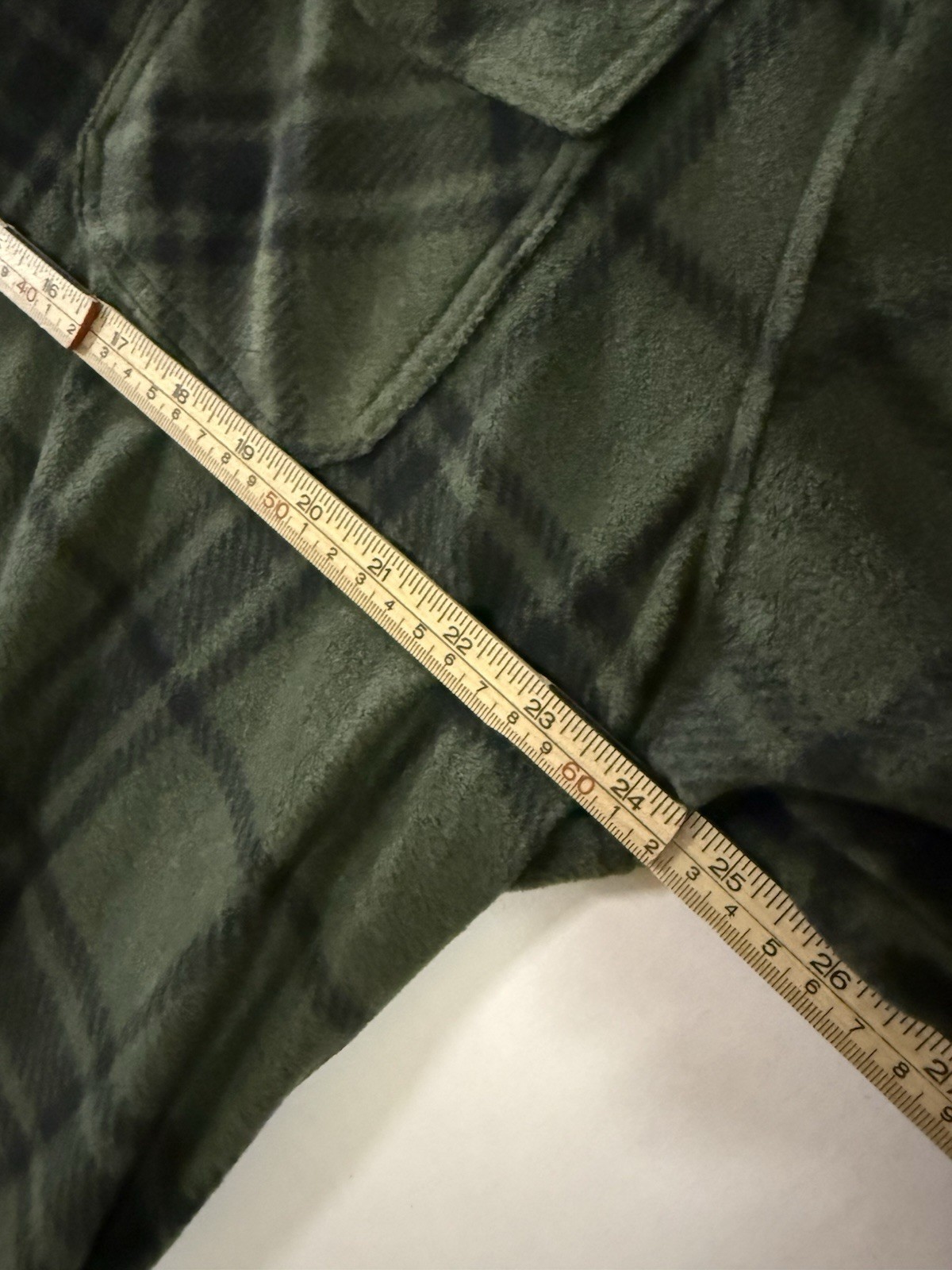 Freedom Foundry Green Plaid Fleece Shacket XXL A078