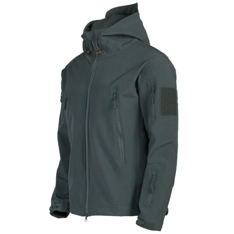 Military Mens Coat Jacket Waterproof Tactical Soft Shell Jacket Work Windbreaker