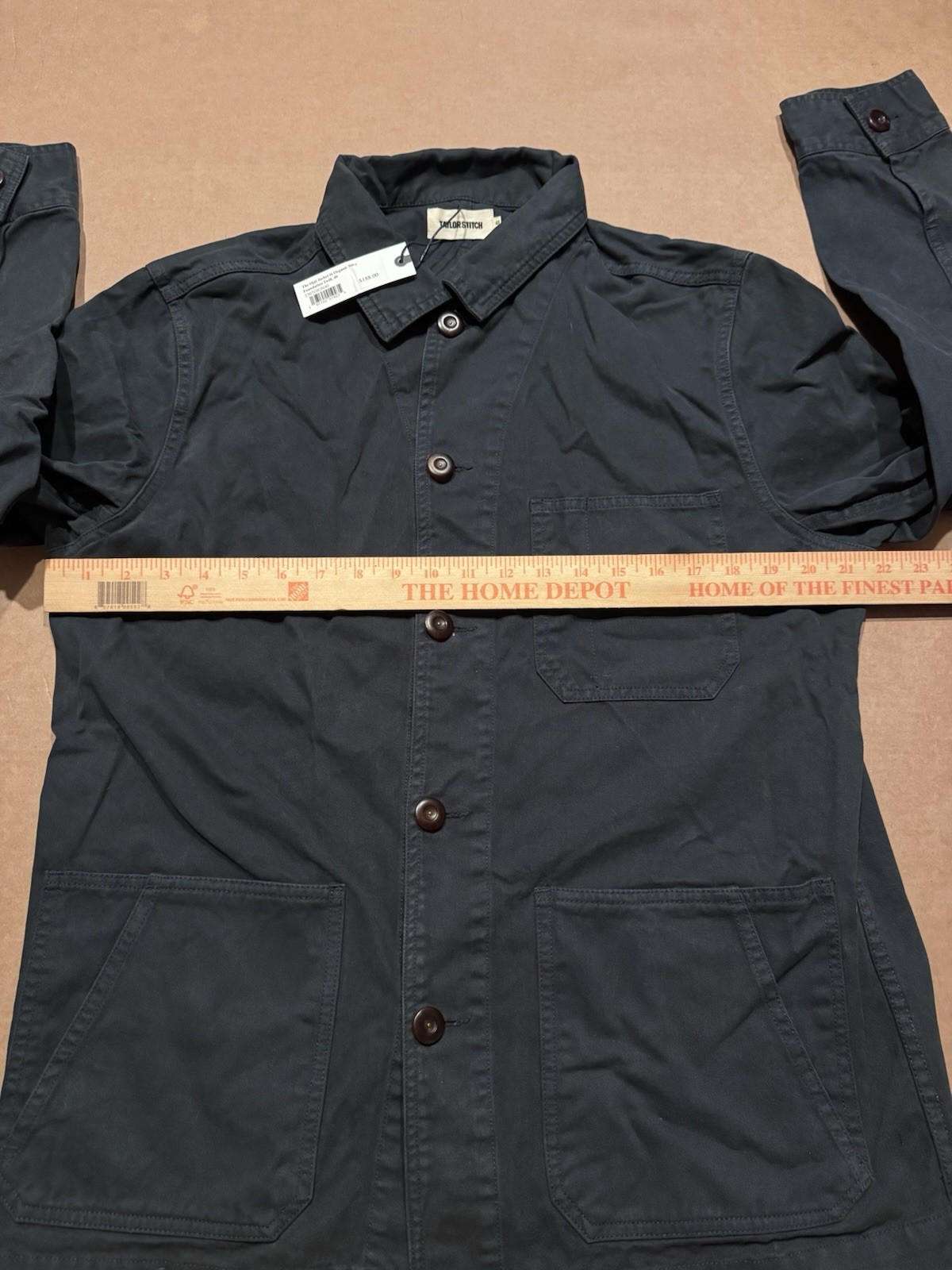Taylor Stitch The Ojai Jacket in Organic Navy Foundation Twill 40 Medium New