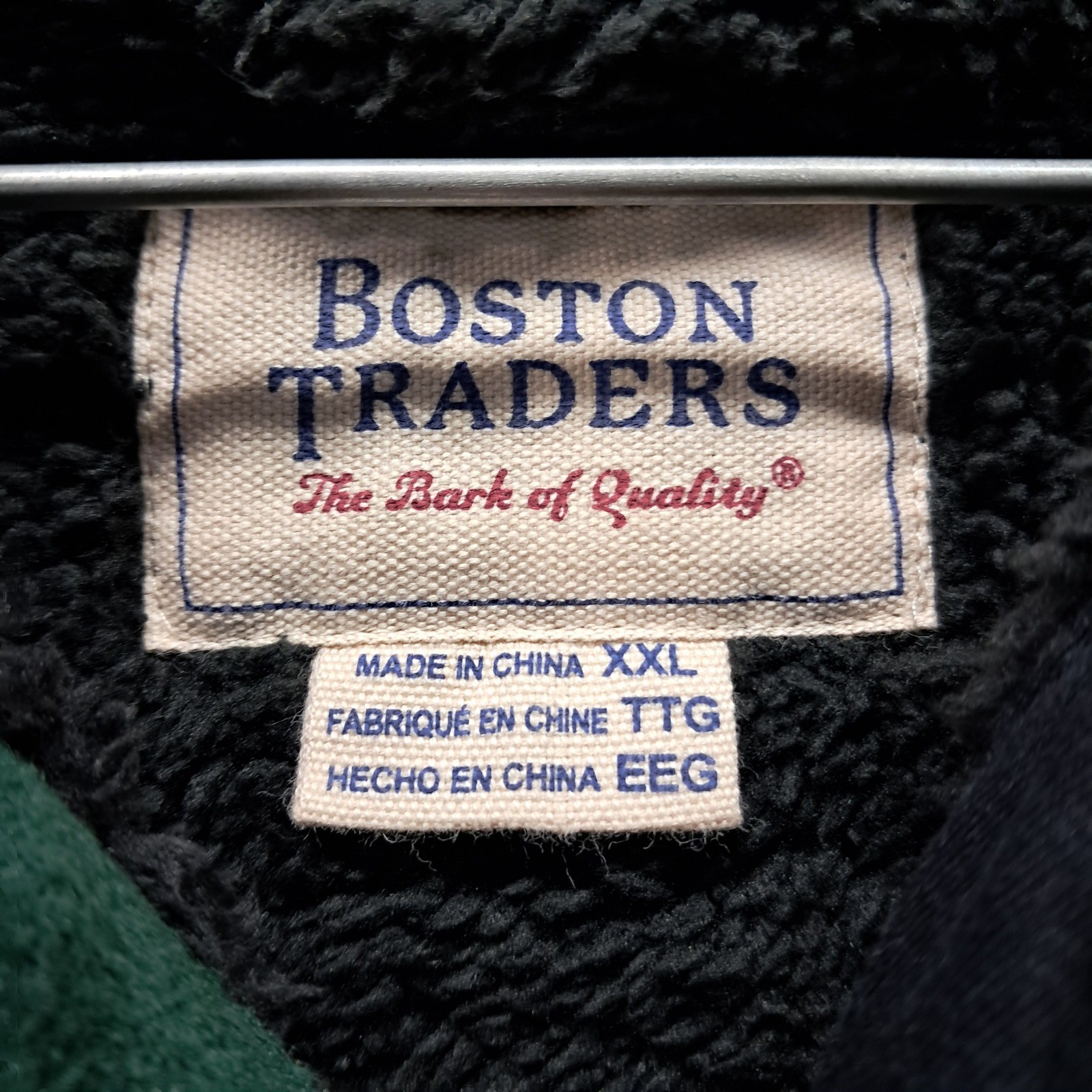 Boston Traders Mens XXL Pine Plaid Fleece Sherpa Lined Shirt Jacket
