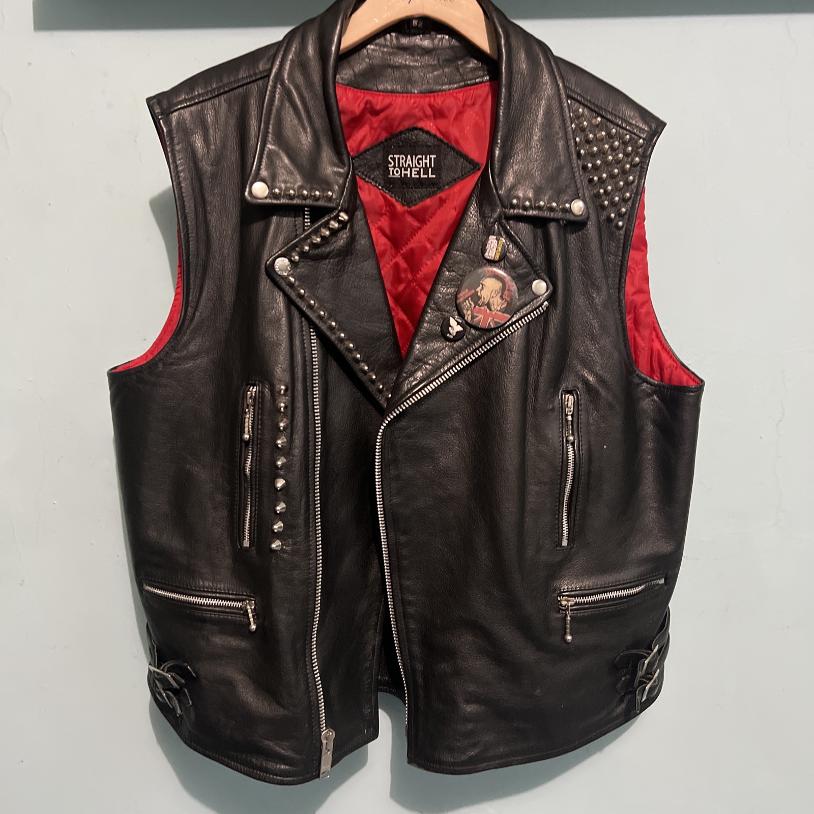 Straight To Hell Leather Jacket Defector Size 52 Used