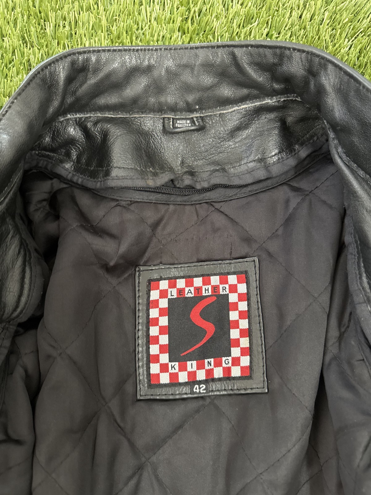 Black Leather King Biker Jacket 100% Real Leather – Great Condition