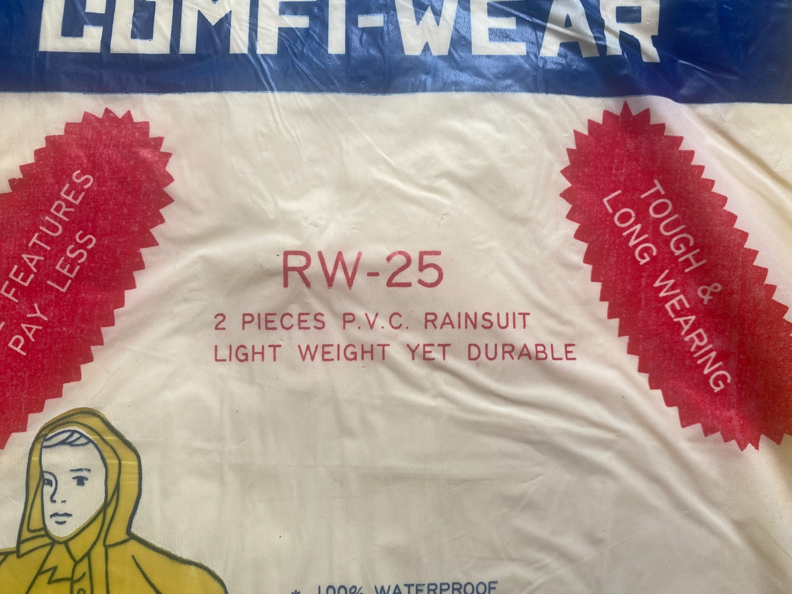 Comfi-Wear – 2 Piece Rain Suit – Waterproof Jacket & Pants RW 25 – Yellow – L