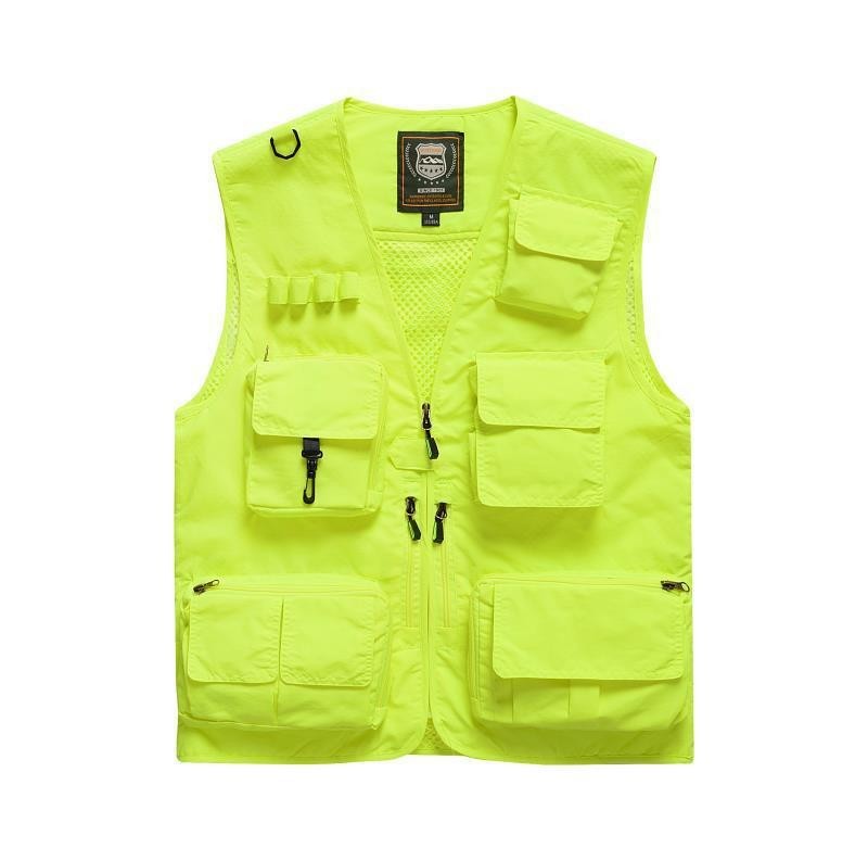 Casual Outdoor Men Workwear Vest Multi Pockets Vest Workwear Gilet