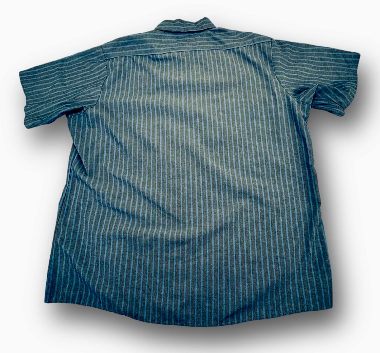 Johnny’s Orlando Burgers Short Sleeve Shirt Striped Men’s Size XL