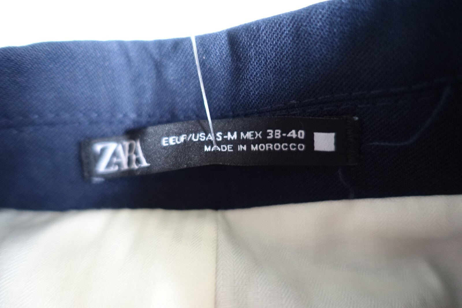 NWT ZARA MAN Black Suit Jacket 3 Button Front Size 38-40
