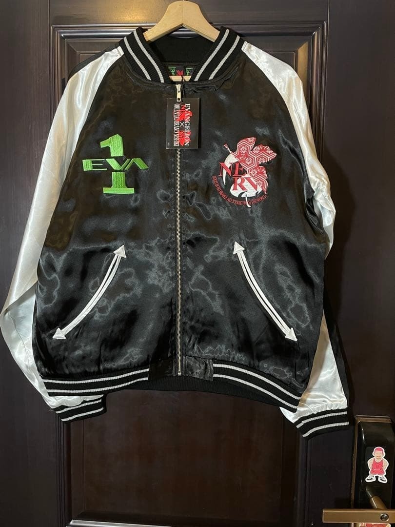 Nishiki x Evangelion Eva-01 & Sakura Jacket Sukajan Embroidered JP XL (US L)