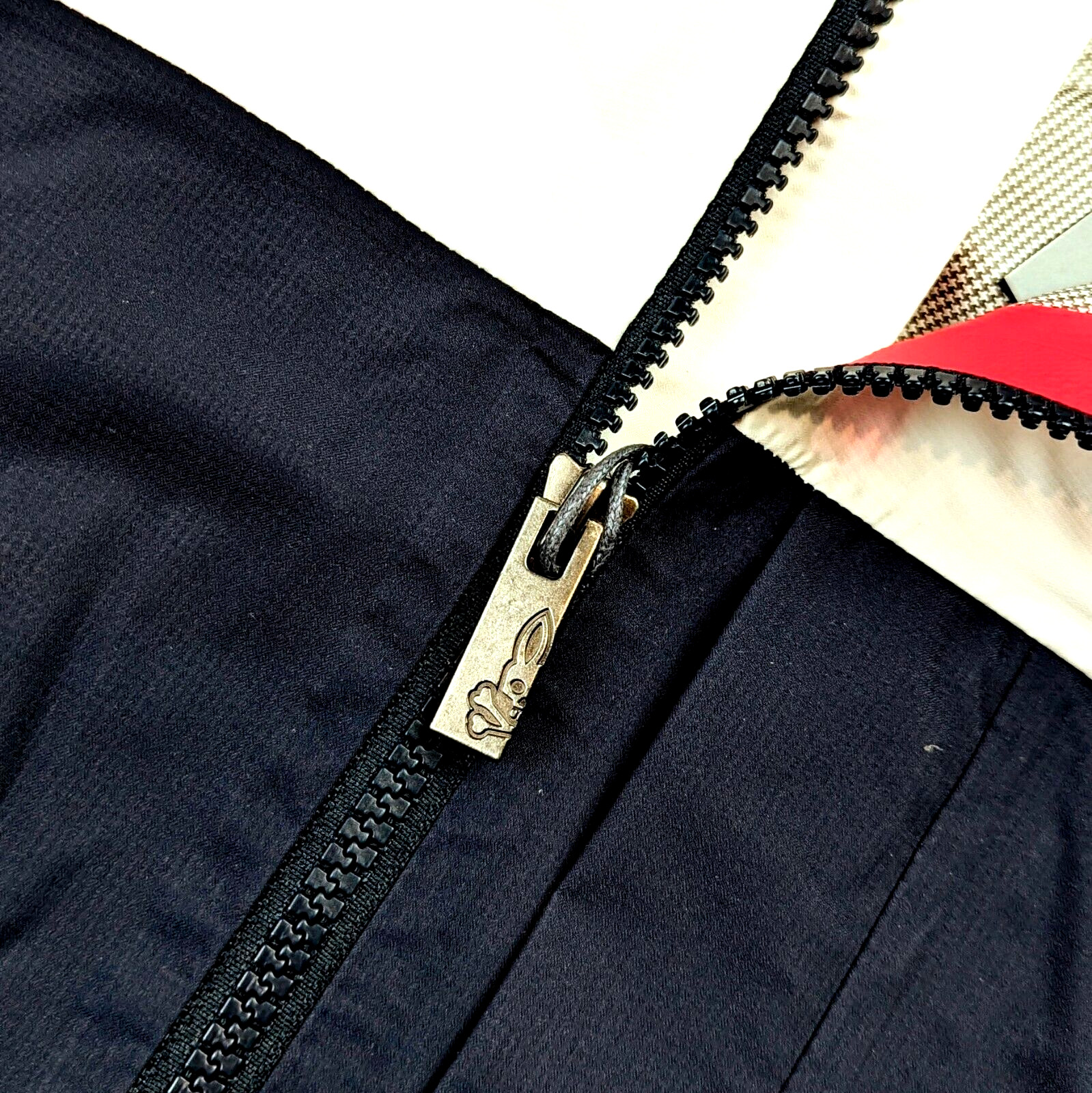 PSYCHO BUNNY Mens SMALL CLIFTON Sport JACKET Hooded Full Zip Drawstring Packable