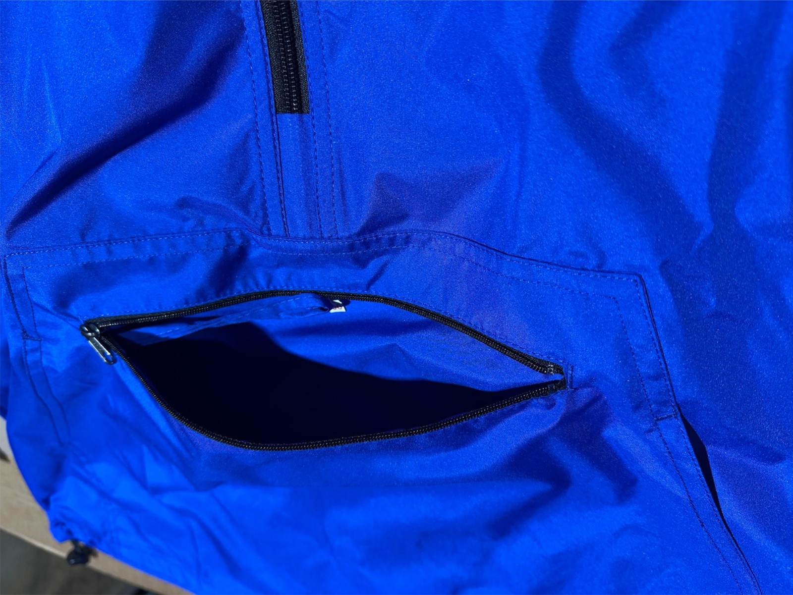 Pratt & Whitney Autoair Pack-N-Go Half Zip Pullover Unisex in Royal Blue RARE