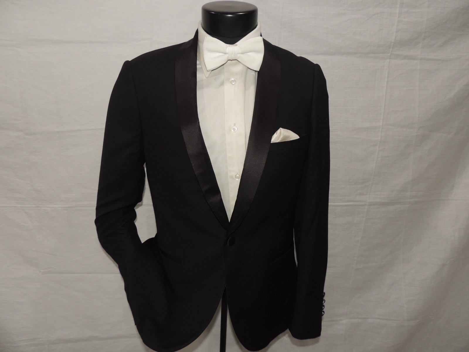 Pisley & Gray Men’s Black Shawl Collar Formal Tuxedo Jacket Coat 38 Short