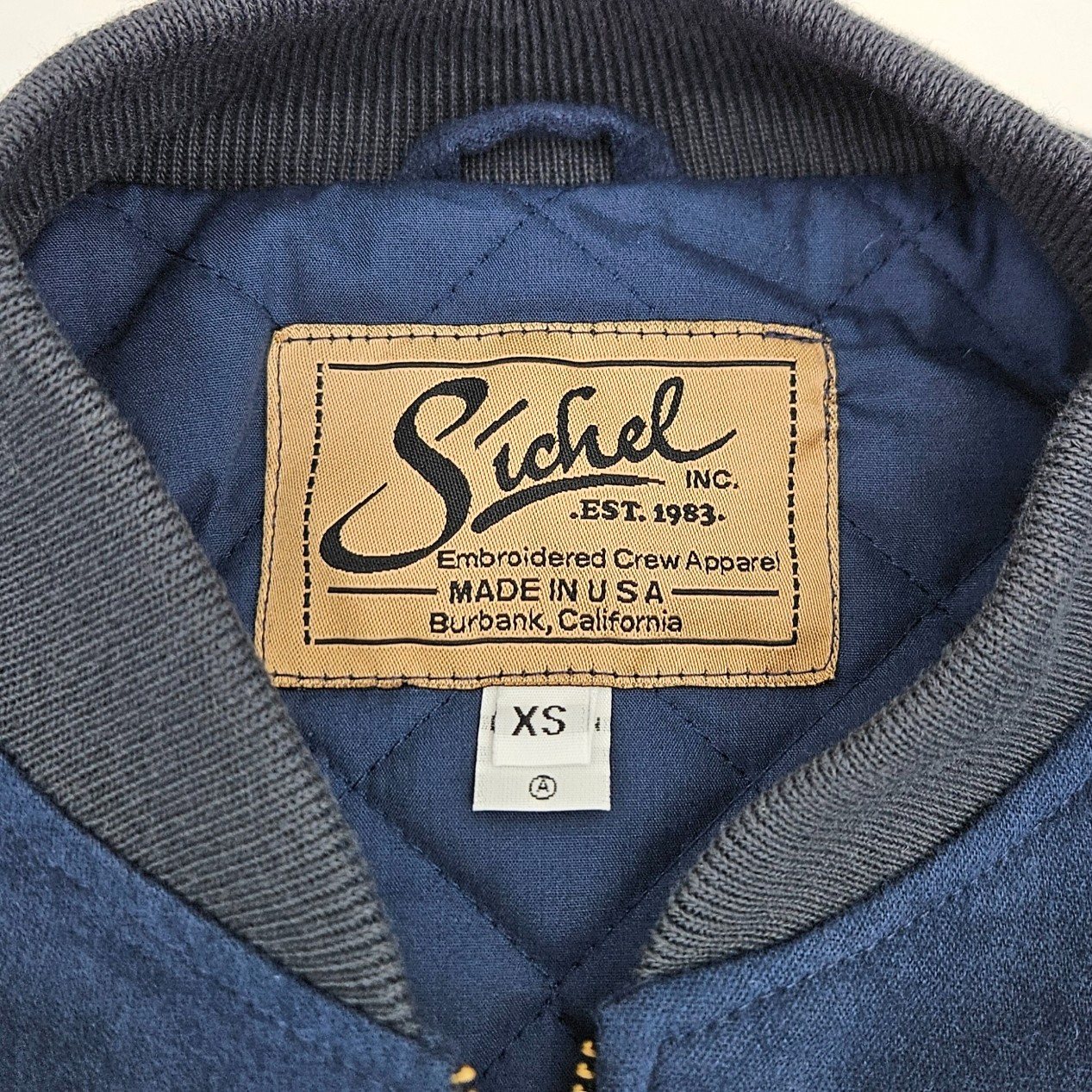 Vintage Sichel Nickelodeon «MURO» Cast Crew Only Navy Blue Bomber Jacket X-Small