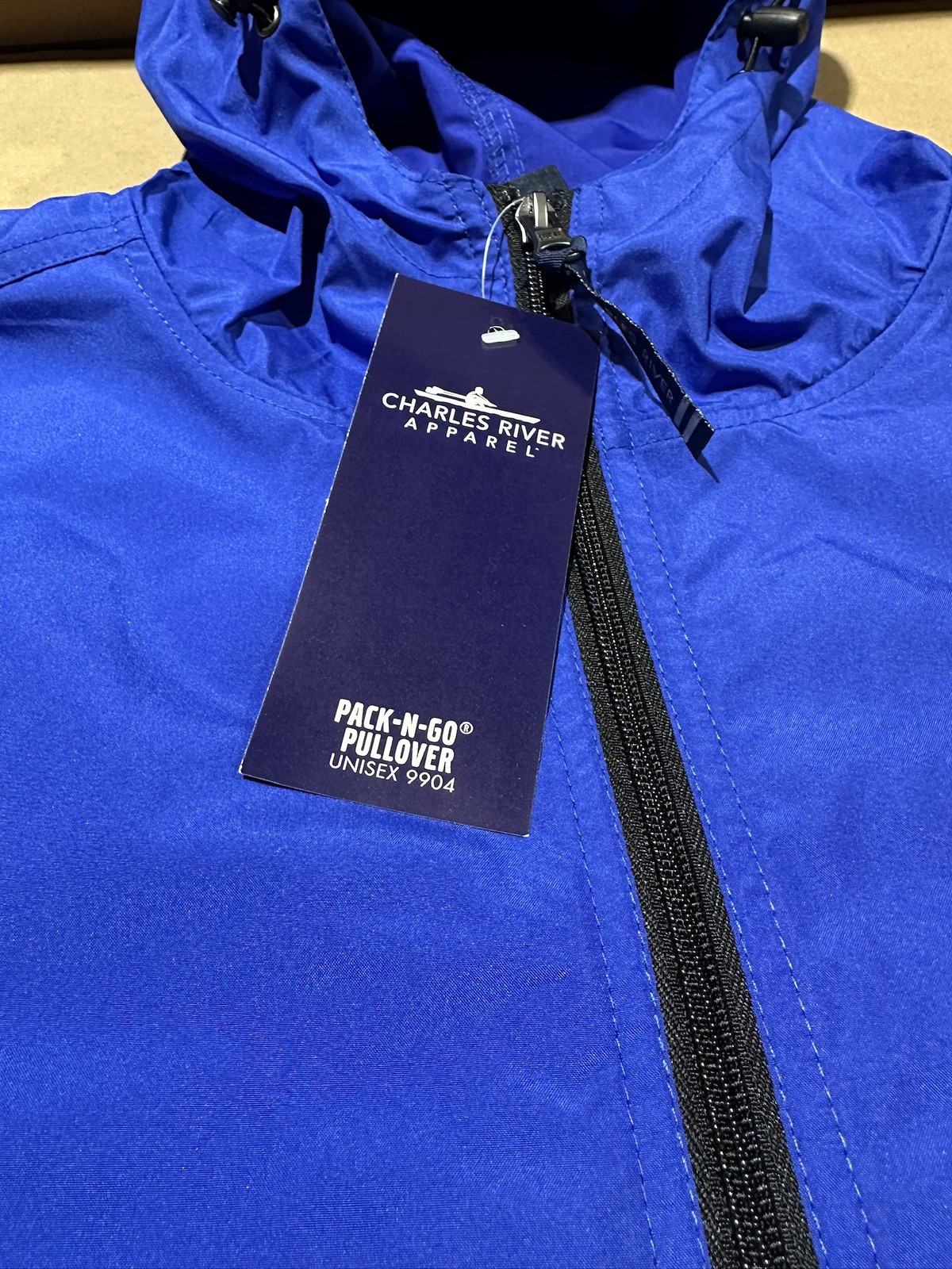 Pratt & Whitney Autoair Pack-N-Go Half Zip Pullover Unisex in Royal Blue RARE