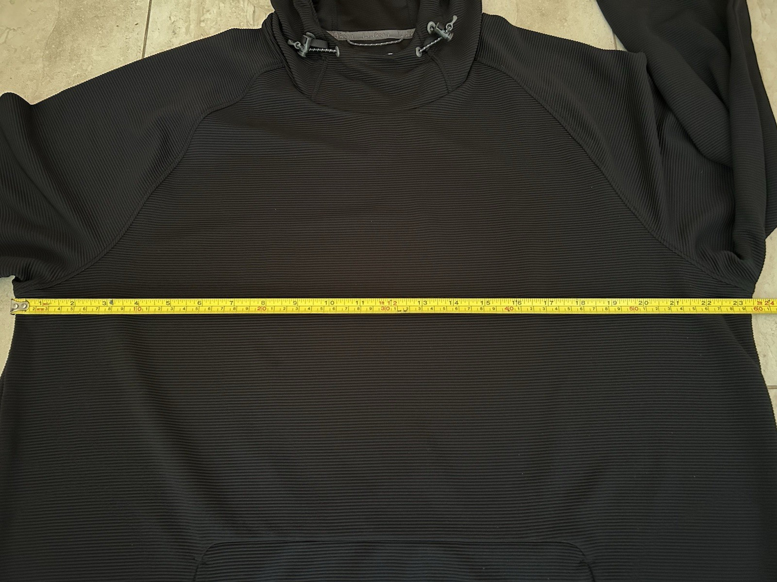 LL Bean Men’s Venture Stretch Ottoman-Rib Hoodie Men’s Large Hiking All Season
