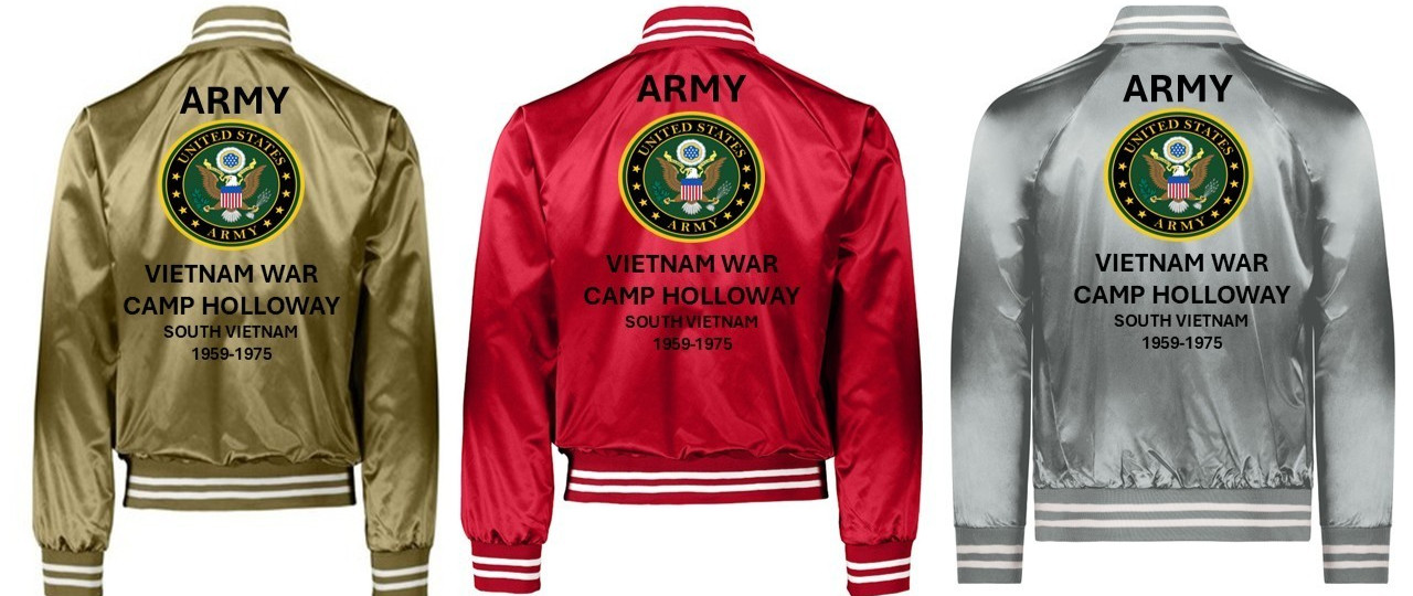 ARMY*VIETNAM* FIREBASE BASTOGNE *SATIN JACKET*ARMY OFFICIAL LICENSE