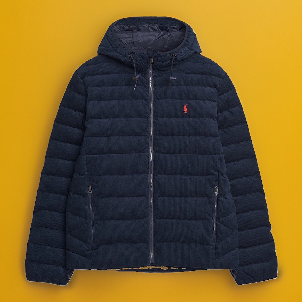 Polo Ralph Lauren The Colden Corduroy PUFFY HOODED Jacket NAVY Men’s Size 4XB