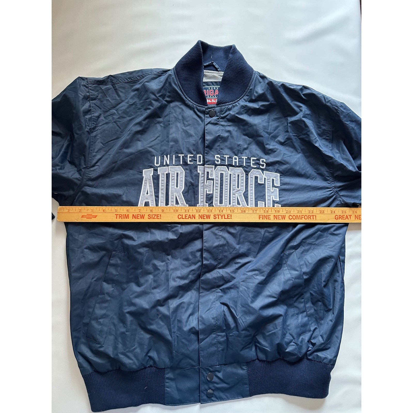 Brigade US Air Force Bomber Jacket Men’s Large Blue United States Team Squad
