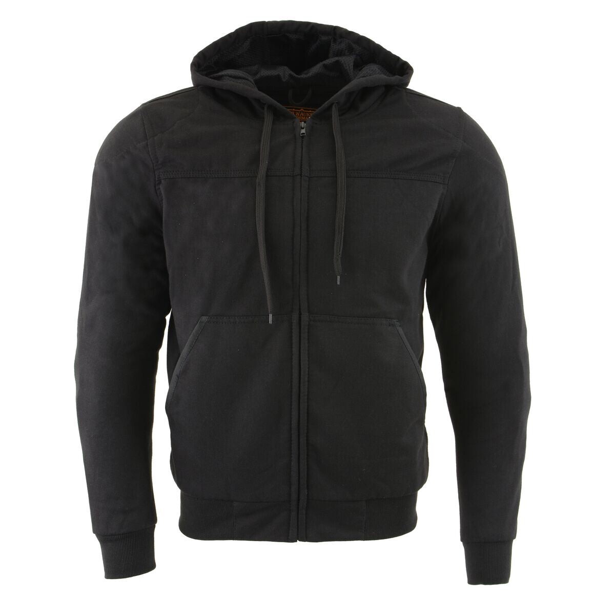 Milwaukee Leather 1788 Men’s CE Approved Armored Riding Hoodie Sweater w/Aramid