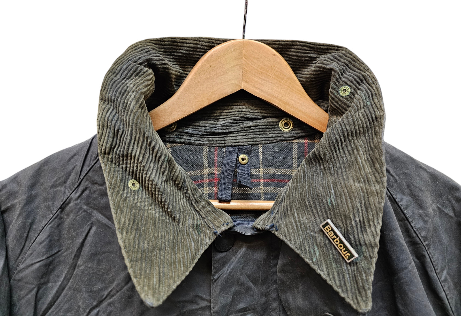 Vintage Retro Barbour A105 Bedale Dark Green Wax Jacket C50 127CM Made In GB #32