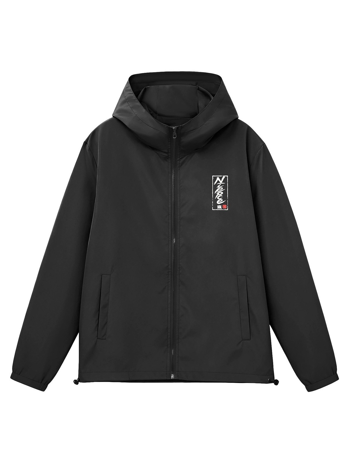 Niepce Streetwear Japanese Wonderful Rose Windbreaker Jacket for Men