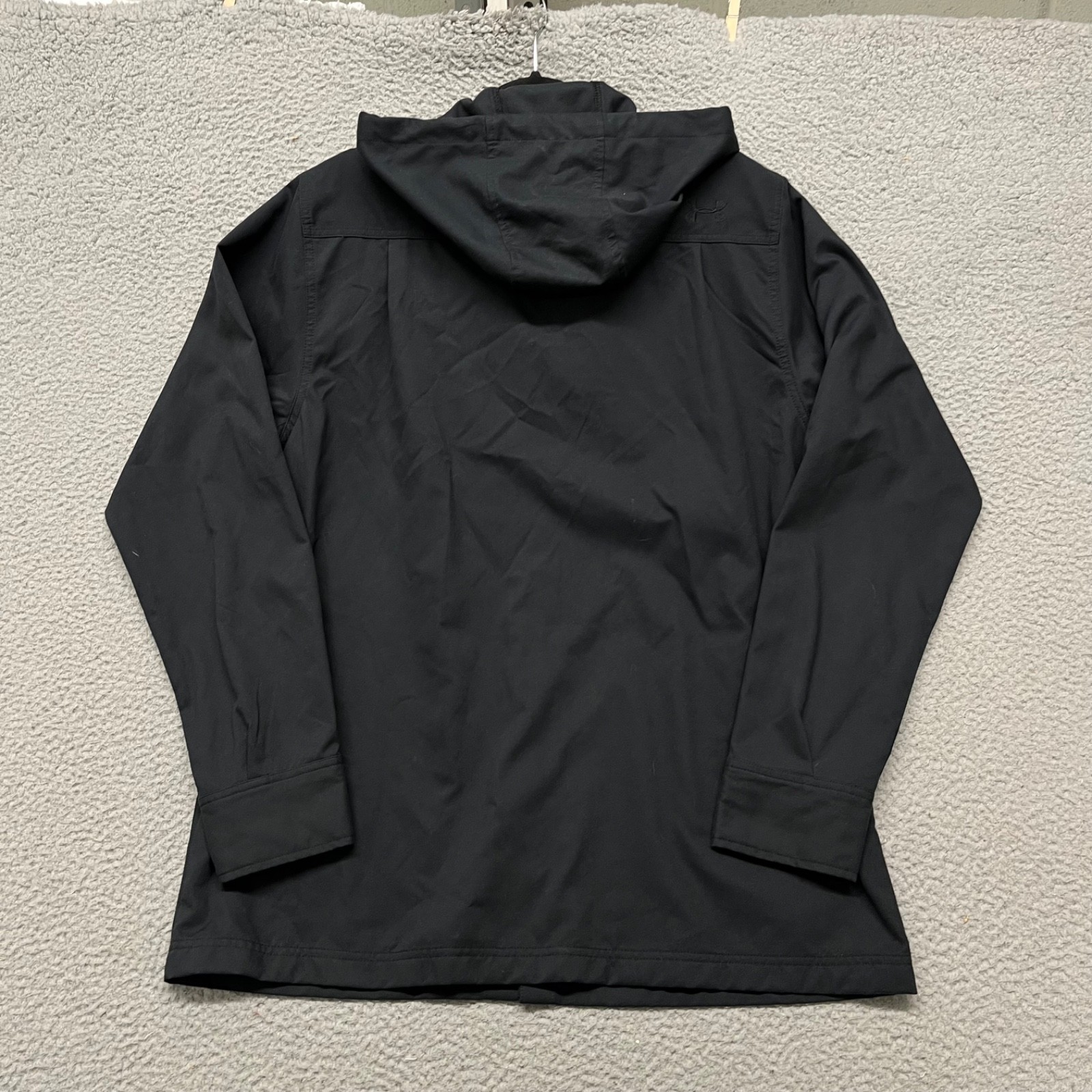 Under Armour Jacket Mens L Black All Season Gear Hooded Outdoors Gorpcore