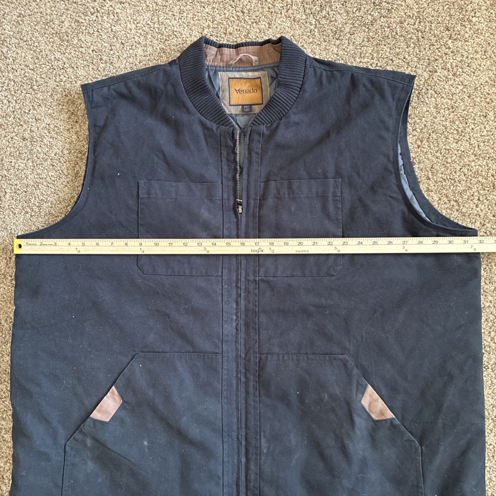 Venado Concealed Carry Vest – Heavy Duty Canvas – Conceal Carry Pockets 4XL