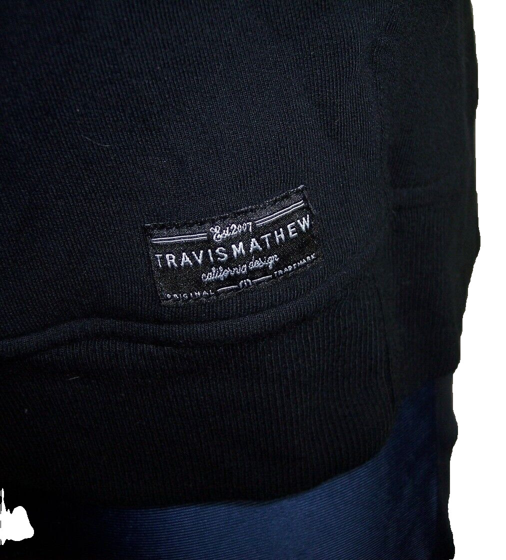 Travis Mathew Newport XL Black Fleece Rayon/Spandex 1/4-Zip Pullover Jacket