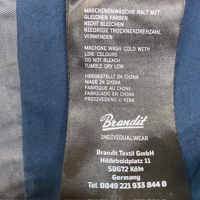 Brandit Britannia Jacket Mens XL Indigo Military Style Field Coat