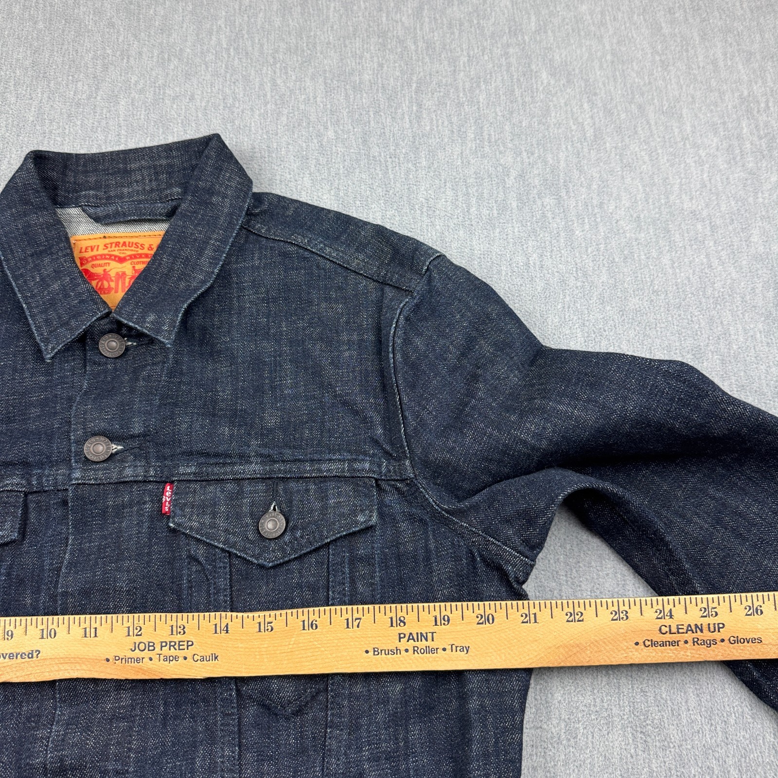 Levi’s Denim Jacket Medium Mens Blue Trucker Western Rodeo Classic Denim