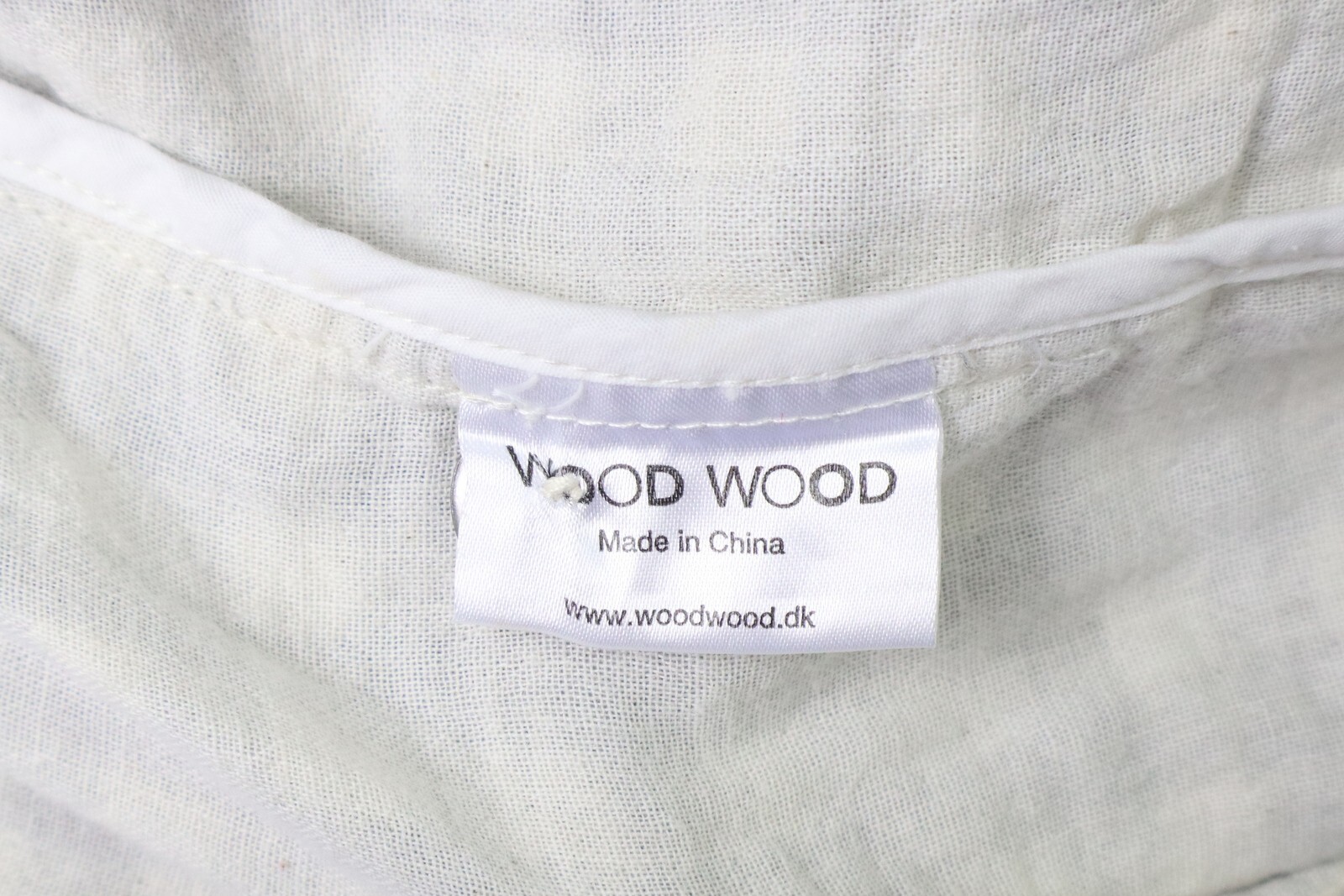 WOOD WOOD Jacket Men’s LARGE Button Up Wool Blend Band Collar Lightweight