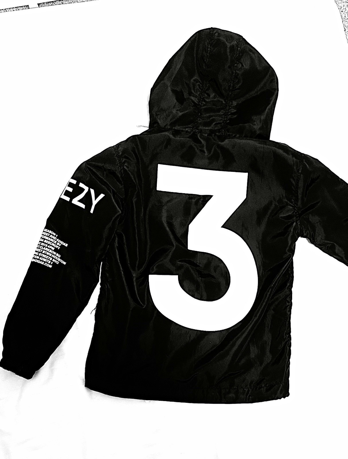 adidas Originals Men’s Black Yeezus Tour Hooded Windbreaker Zip Jacket Size xs