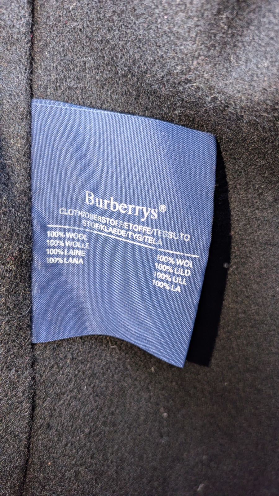 Vintage Burberrys of London Black Trench Coat Removable Wool Liner Nova Check