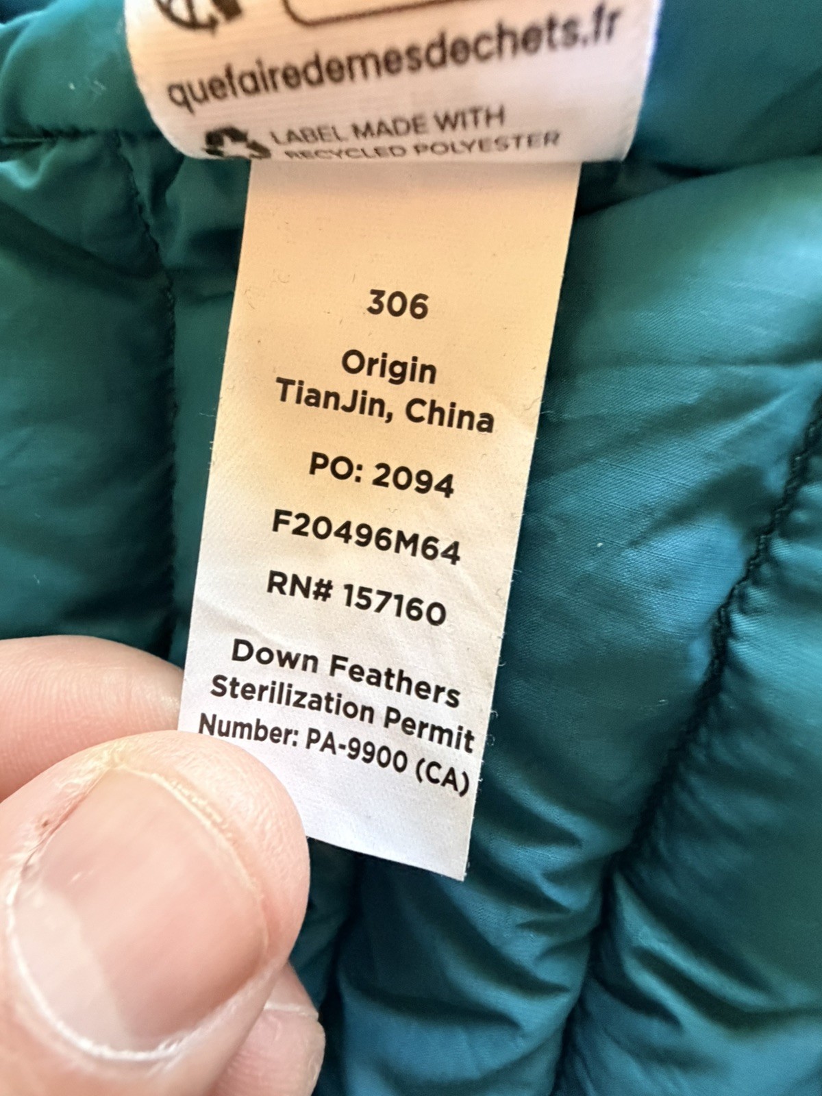 Cotopaxi Fuego Down Jacket Mens Woods Stripes Puffer Jacket GUC 800 fill