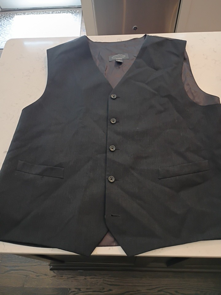 Pronto Uomo Platinum | Black Vest | Men’s Wearhouse | Size 3xl