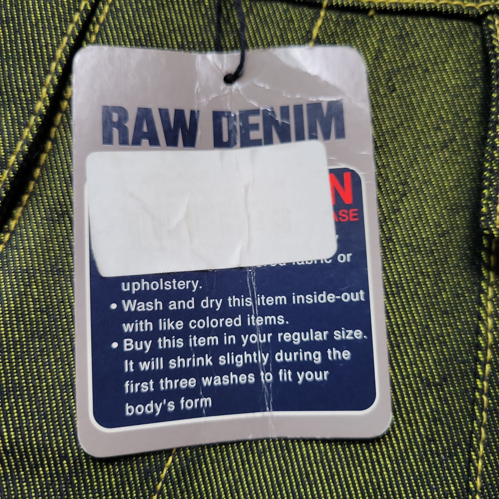 Webs Denim Jacket Size XL 65% Cotton 35% Polyester NWT