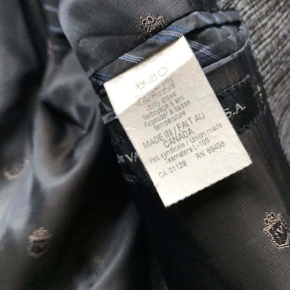John Varvatos Star USA Two Button Wool Blazer