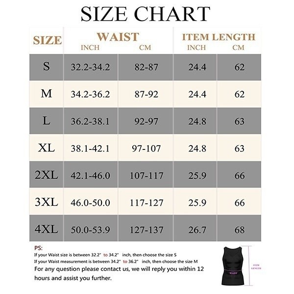 Alacki Men’s Vest Body Shaper Slimming Shirt Tummy Control Sauna Gym Vest