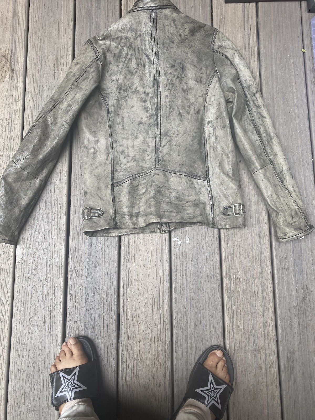 DIESSEL MEN’S 100% LAMBSKIN LEATHER JACKET SIZE M