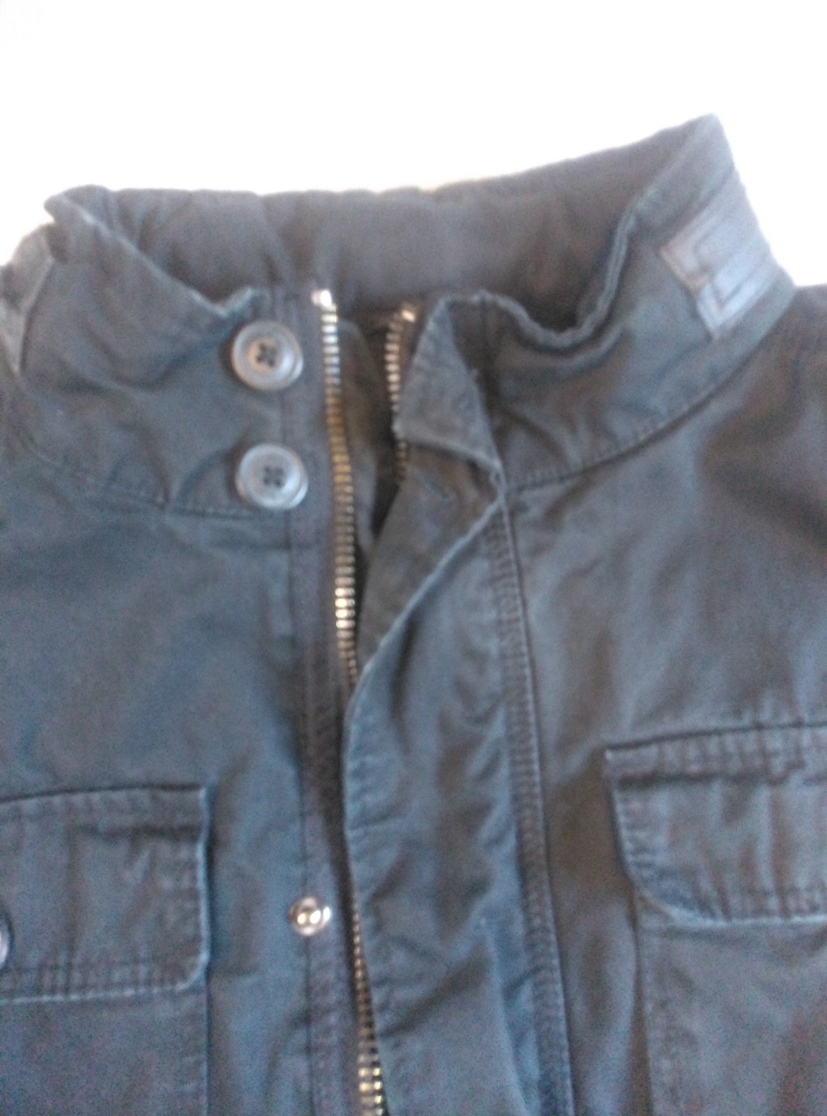 Vintage Brandit Black Britannia Field Coat Jacket Madein Germany Hidden Zip Hood